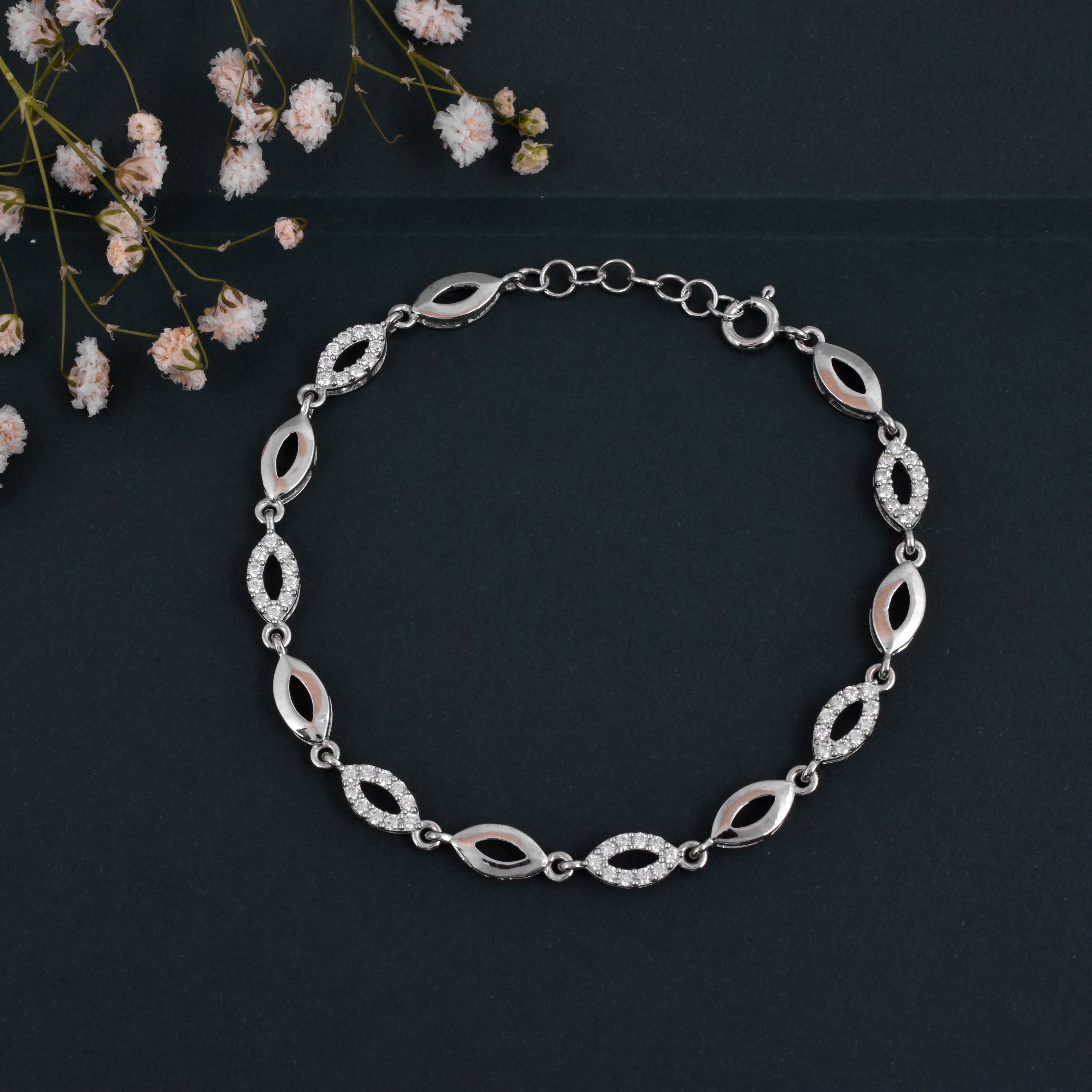 Designer Women's Bracelet - 92.5 Sterling Silver Luxury and Elegance in Every Detail