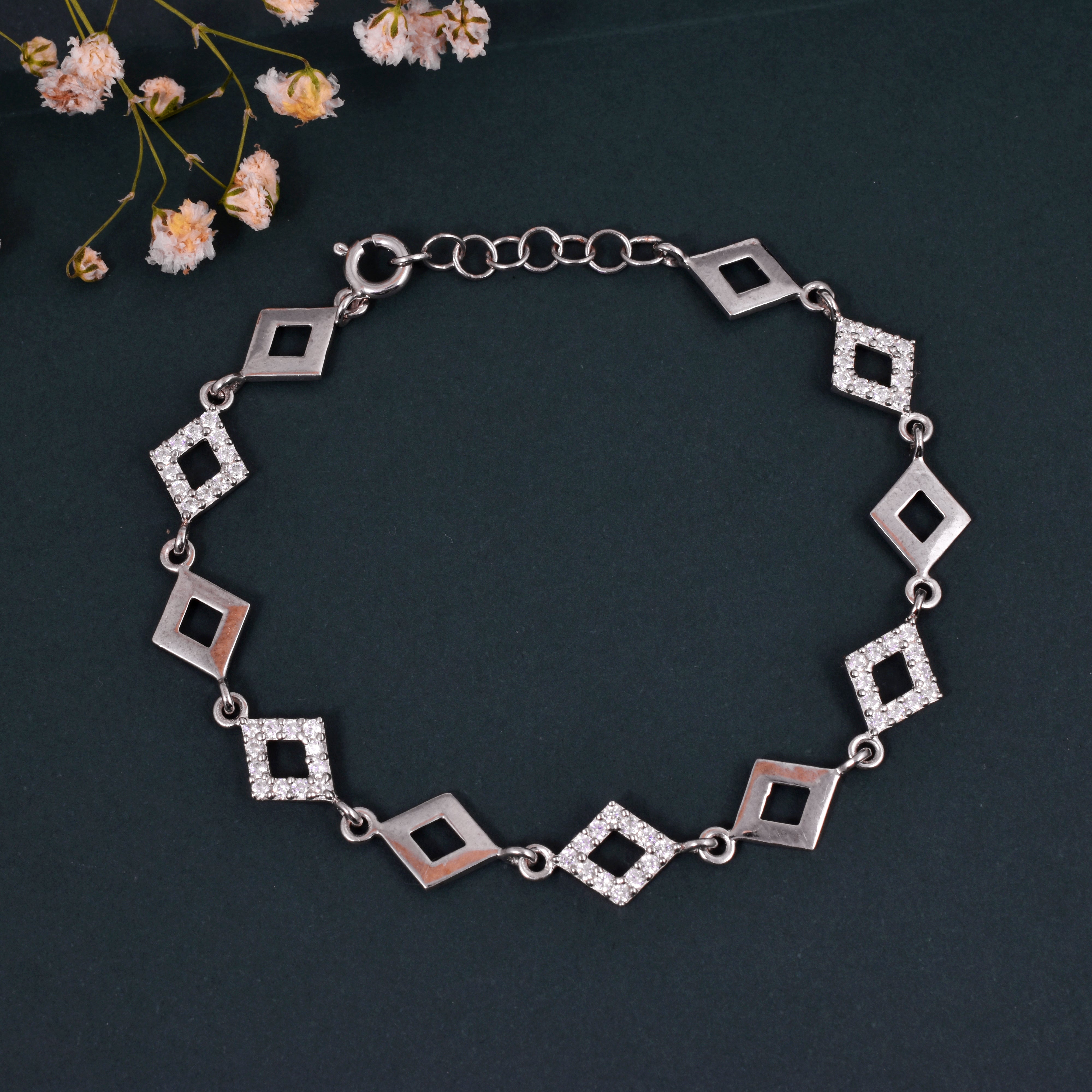 Designer Women's Bracelet - 92.5 Sterling Silver Elegant and Timeless Jewelry