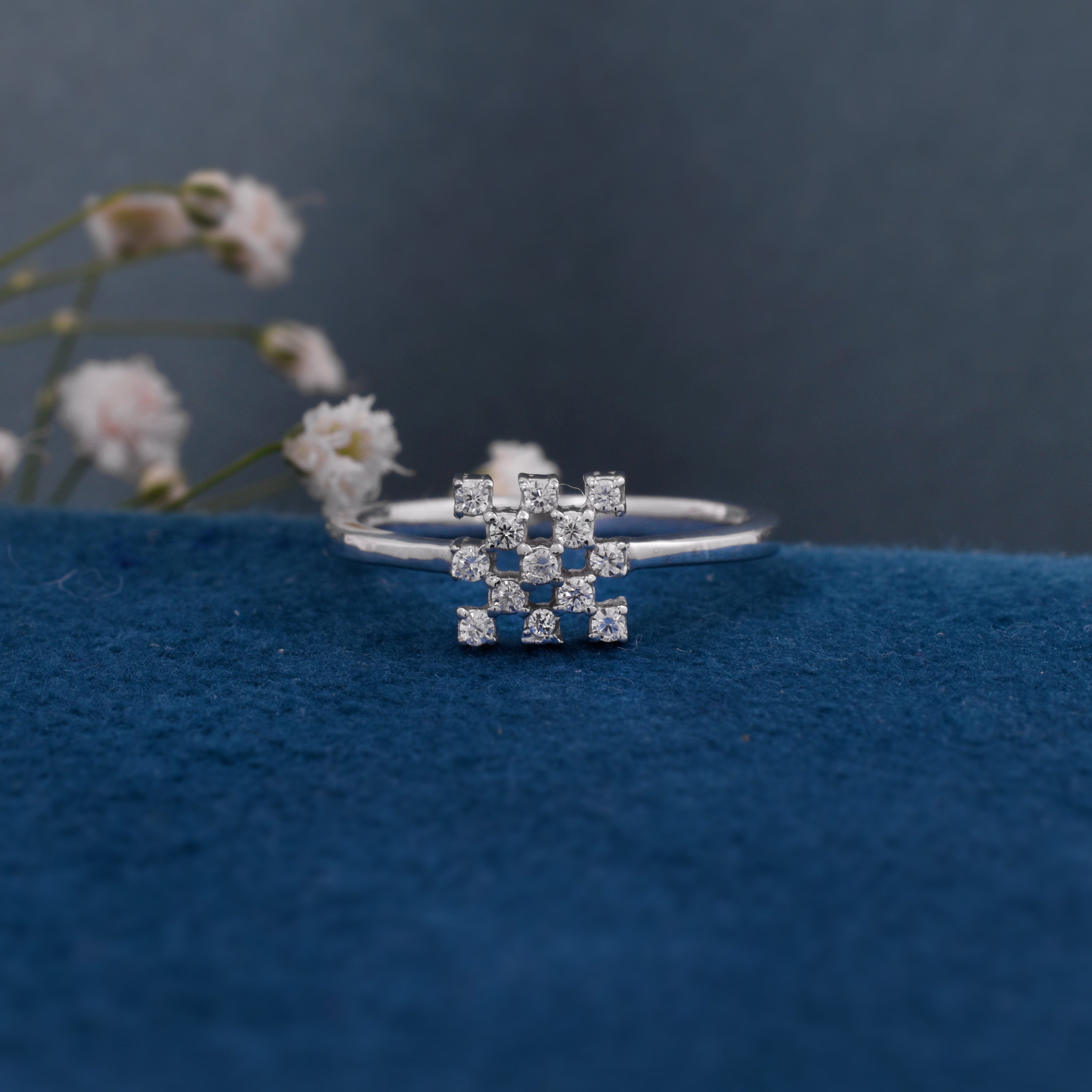 CZ 925 Sterling Silver Designer Ring for Women – Elegant & Timeless