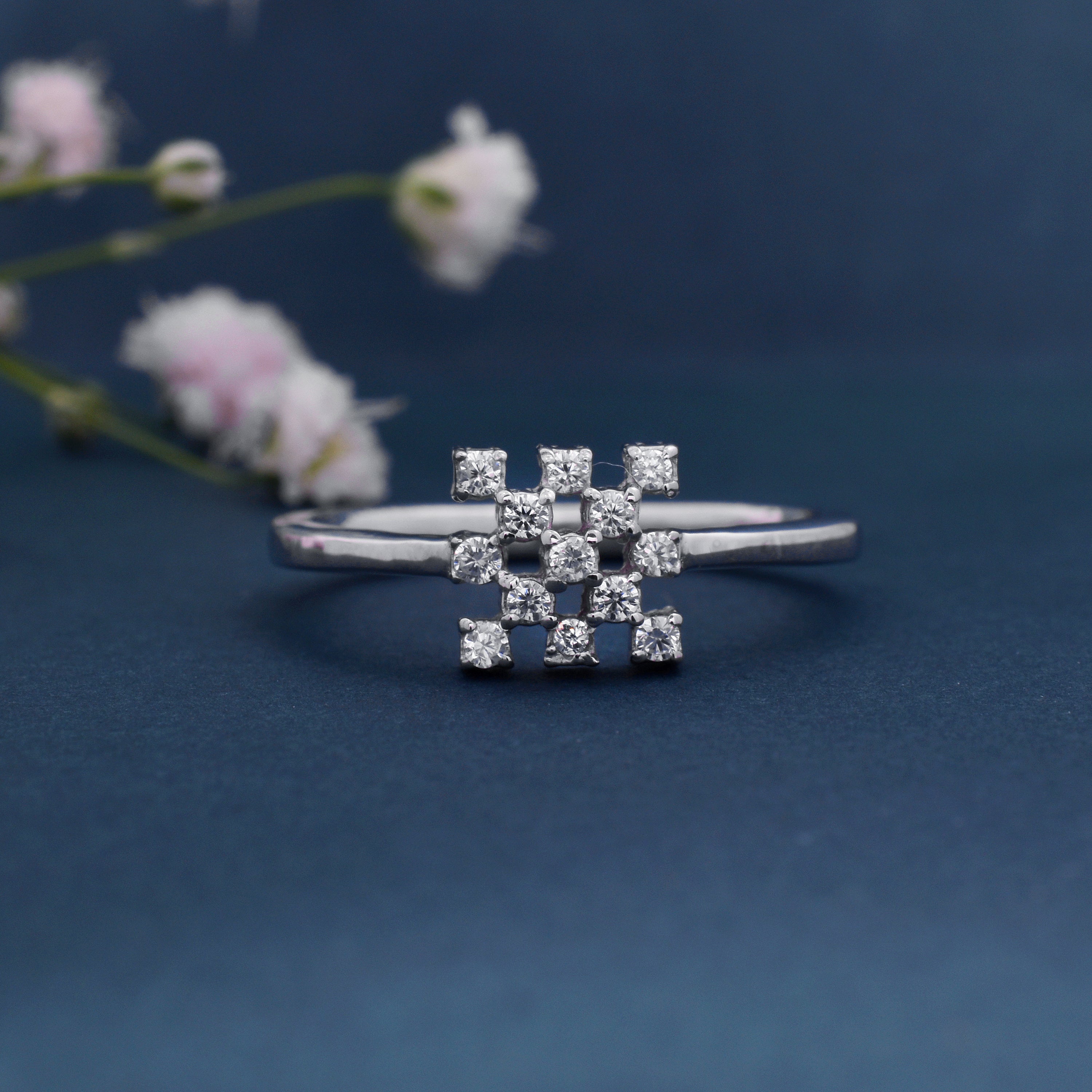 CZ 925 Sterling Silver Designer Ring for Women – Elegant & Timeless