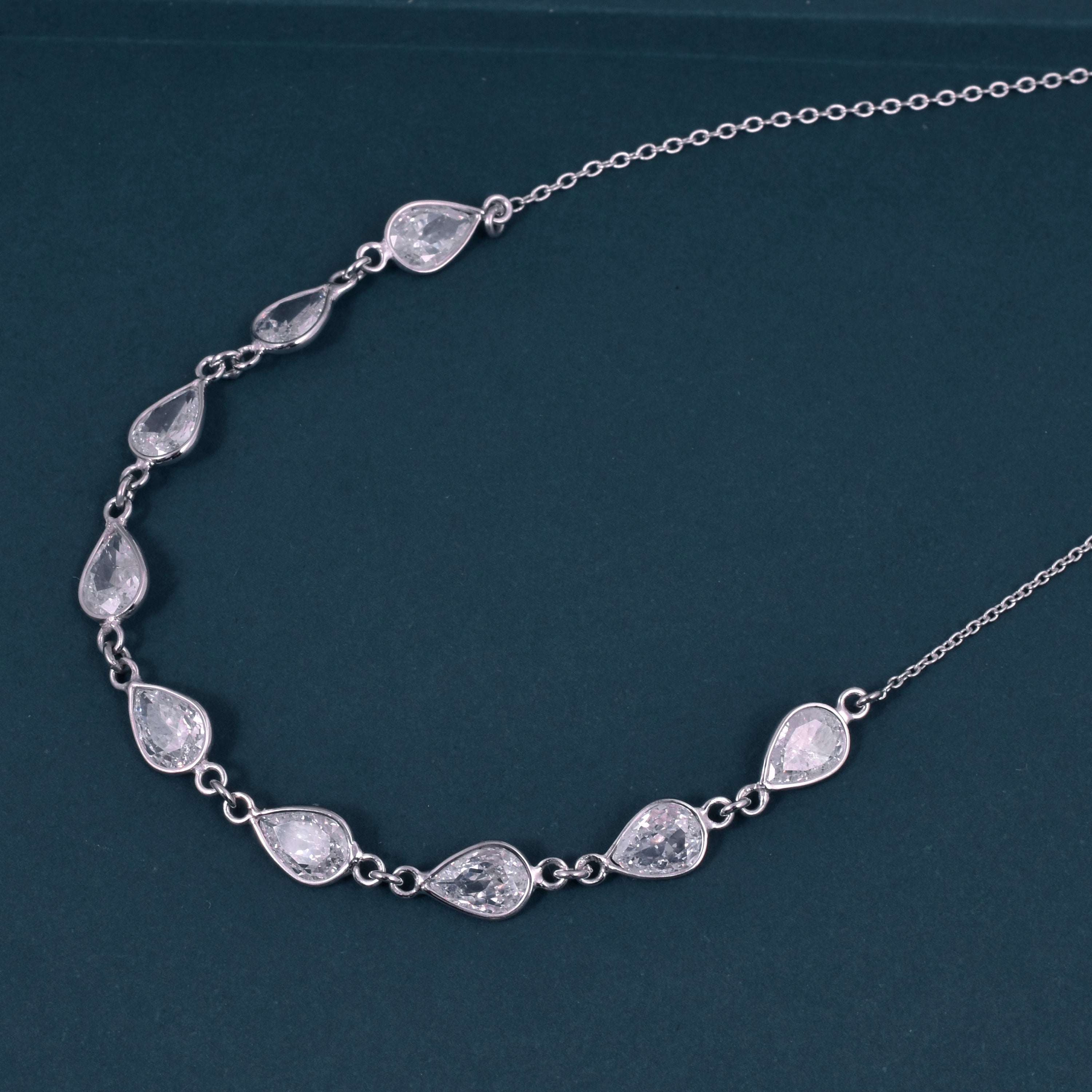 Charming Pear Drop Necklace - 925 Sterling Silver | Ideal Gift for Her