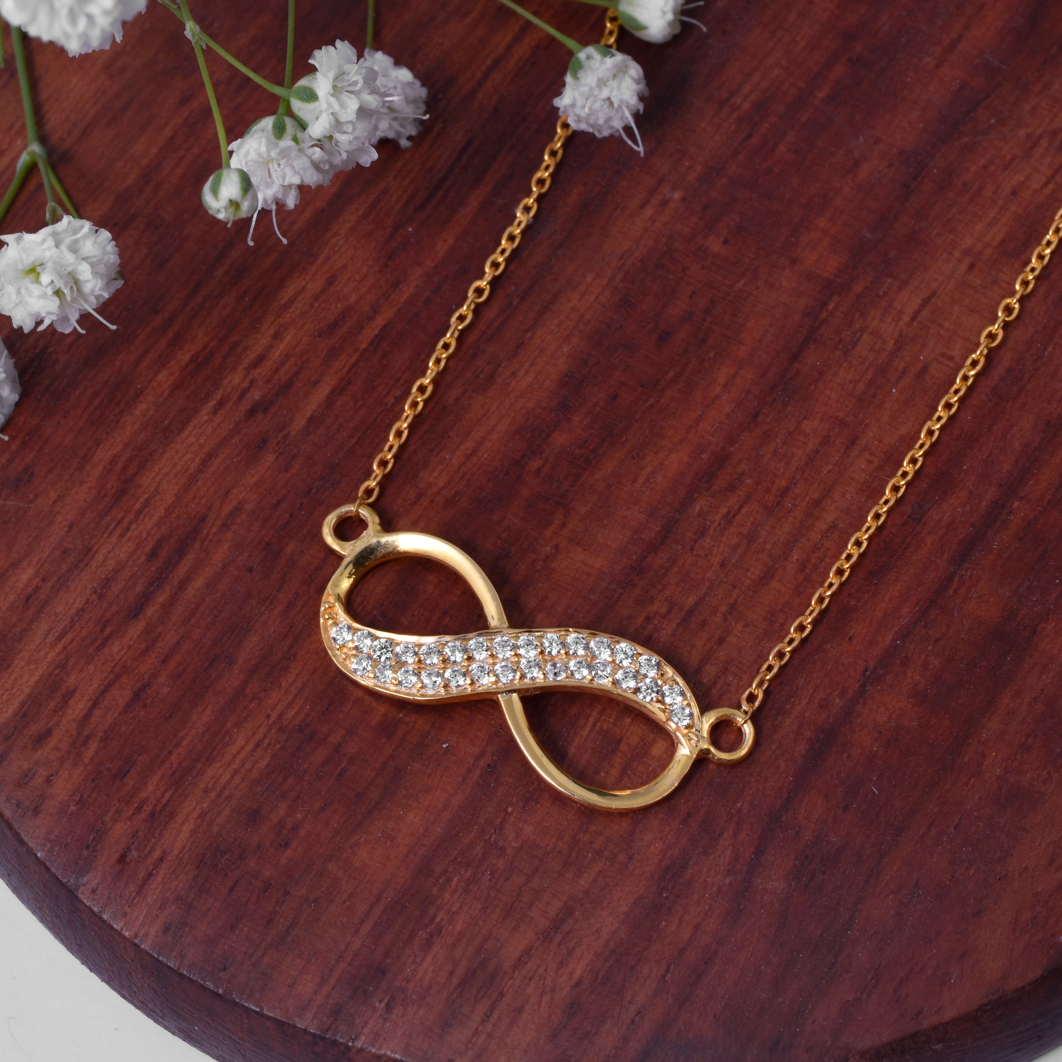 Timeless Infinity Necklace - 92.5 Sterling Silver | Symbol of Endless Love