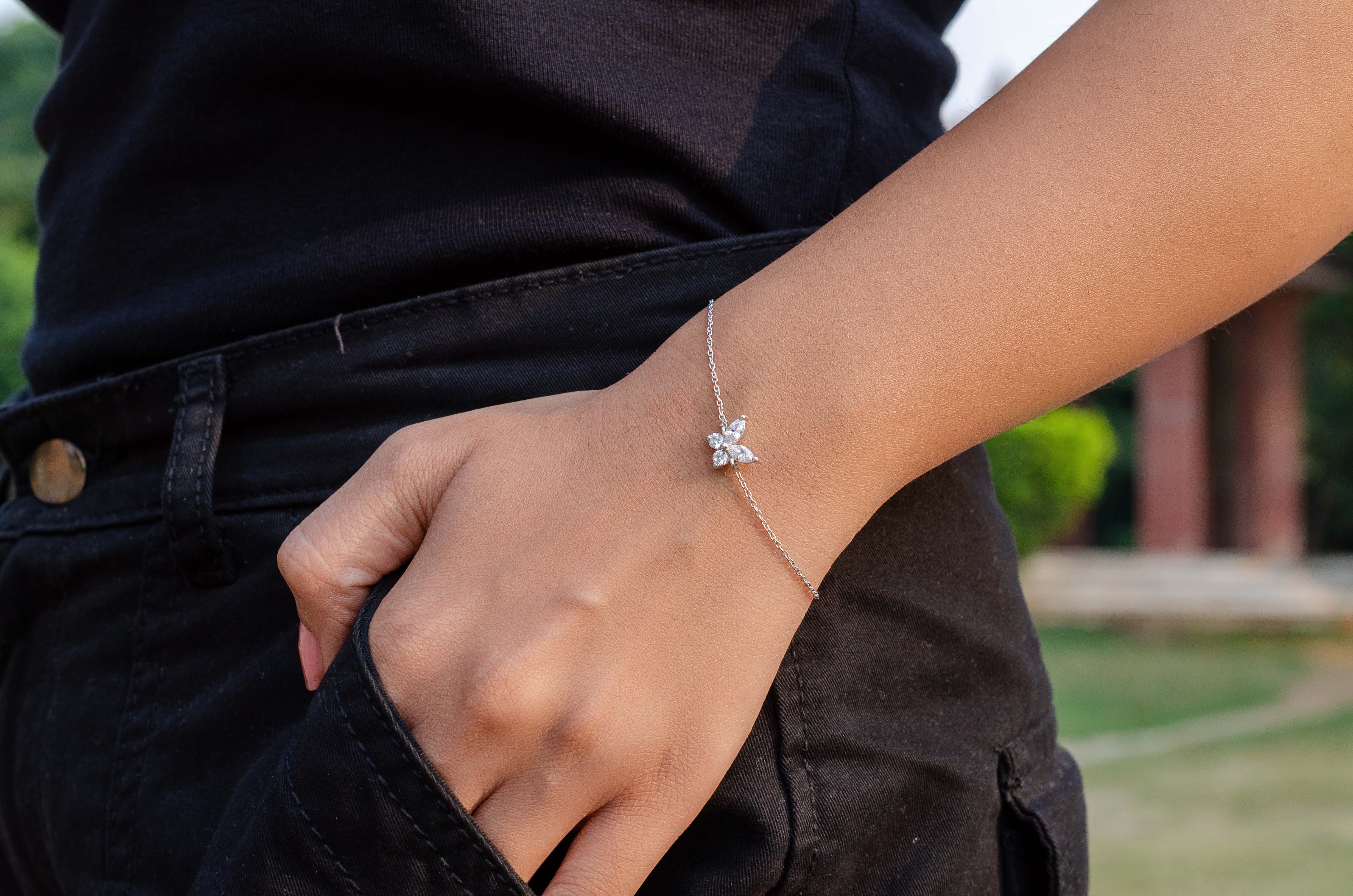 Elegant Butterfly Bracelet - 92.5 Sterling Silver Timeless Jewelry for Every Occasion